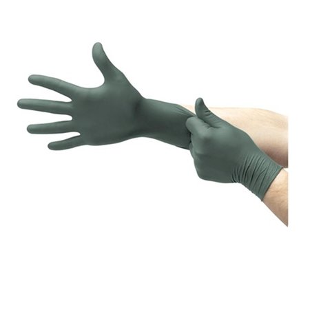 CREATIVE CLOTHES Dura Flock, Flock-Lined Nitrile Gloves, Nitrile, XL, Green CR1840340